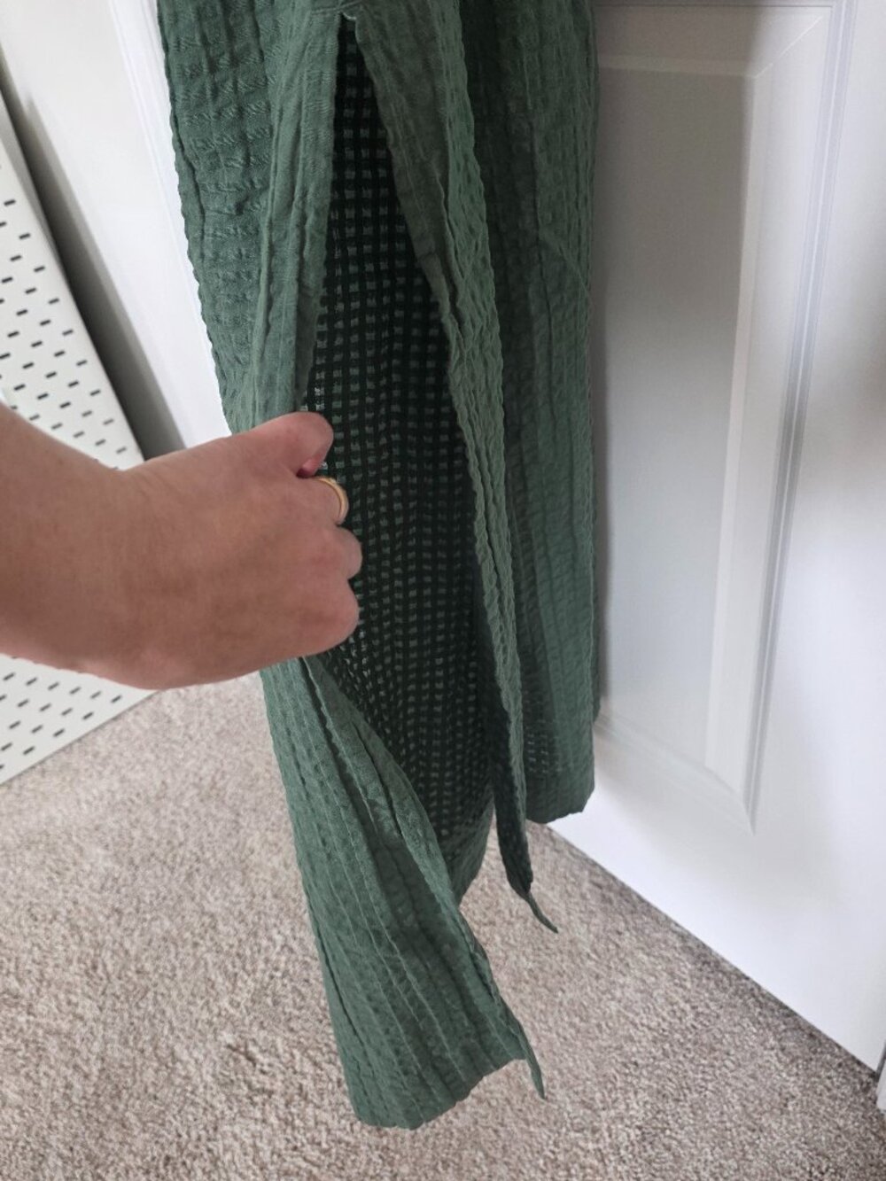 Free People Green Maxi Tank Dress - Size Large - Picture 7 of 9